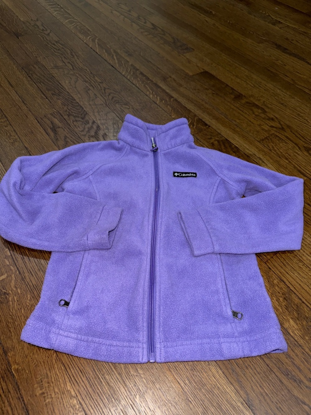 Columbia Girls' Purple Full-Zip Fleece Jacket